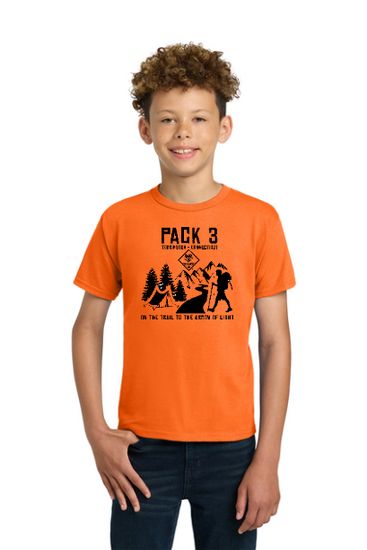 PACK 3 COTTON YOUTH AND ADULT T-SHIRT