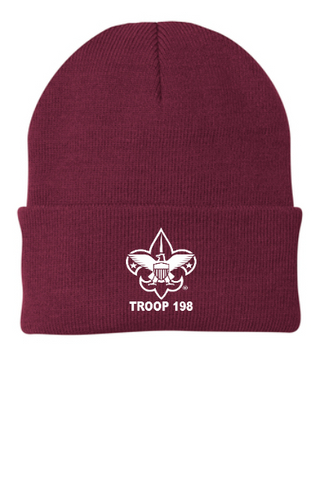 TROOP 198 WATCHCAP KNIT BEANIE
