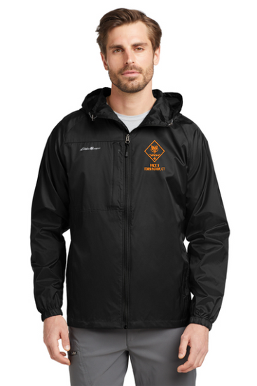 PACK 3 EDDIE BAUER ADULT EMBROIDERED PACKABLE WIND JACKET