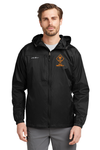PACK 3 EDDIE BAUER ADULT EMBROIDERED PACKABLE WIND JACKET