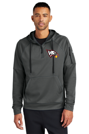 Wolcott Eagles Nike Embroidered Therma-fit 1/4 ZIP Hoodie