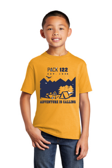 PACK 122 COTTON YOUTH AND ADULT T-SHIRT