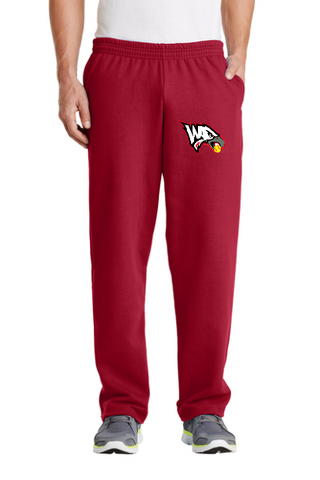 WCT Eagles Unisex Open bottom sweatpant with embroidered eagle head