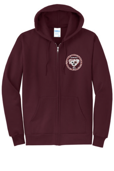 Andrew Avenue Youth and Adult Full Zip Hooded Sweatshirt