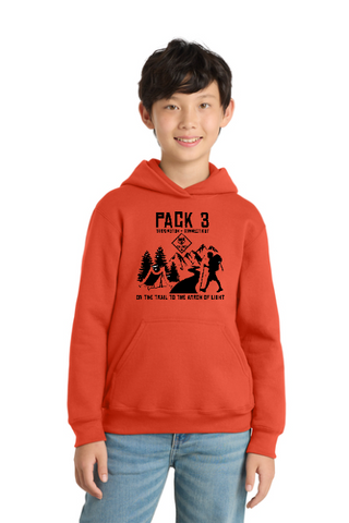 PACK 3 YOUTH AND ADULT COTTON BLEND HOODED SWEATSHIRT