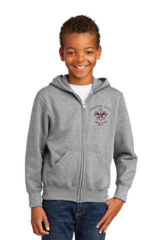 TROOP 198 COTTON BLEND FULL ZIP HOODED SWEATSHIRT
