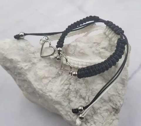 Heart Necklace and bracelet set