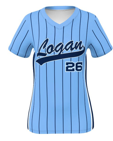 Softball Ladies Vneck Jersey