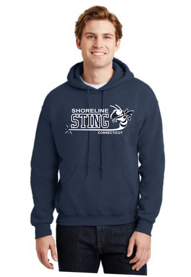 Shoreline Sting Cotton Blend Screenprinted Hoodie