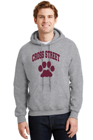 Cross Street Adult and Youth Hooded Sweatshirt