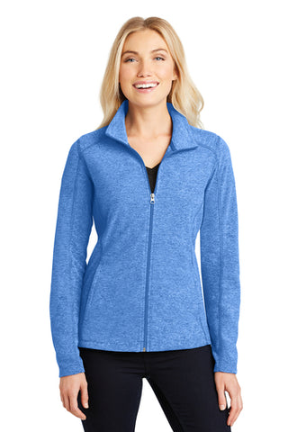 Jettie S. Tisdale Ladies Full Zip Heathered Microfleece