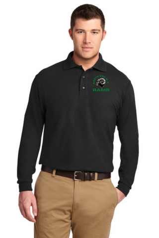 RAMS NEW Longsleeve Silk Touch Pique Polo