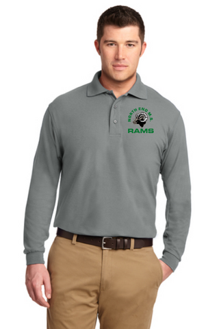 RAMS NEW Longsleeve Silk Touch Pique Polo